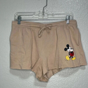 Disney Mickey Mouse Pull On Active Shorts with Draw String Size Large
